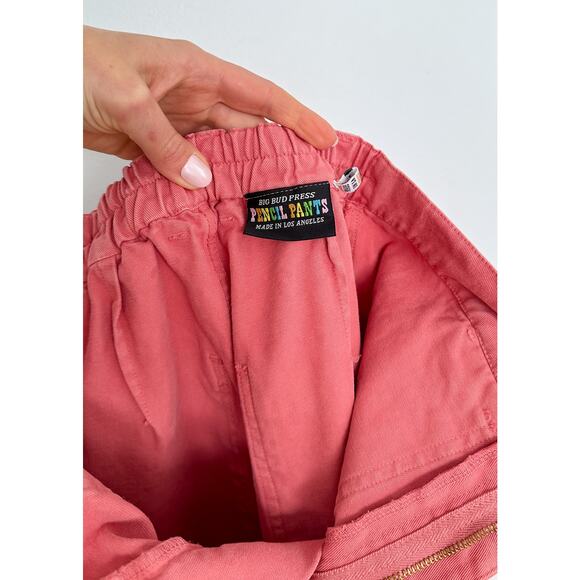 Big Bud Press High Waist Coral Pink Pencil Pants size XS made in LA - Picture 4 of 10